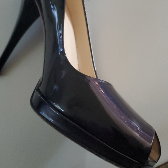 Prada Black/ Dark Purple Metallic SZ 38 - Picture 10 of 10